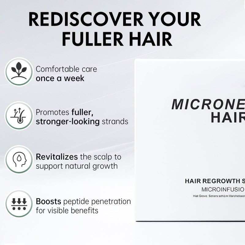 EELHOE Micro Infusion Hair Regrowth System – Hair Growth Treatment with Ginseng, He Shou Wu, Angelica & Hyaluronic Acid, Thickening Serum for Fuller, Stronger Hair – Premium Scalp & Hair Care for Men & Women - Image 3